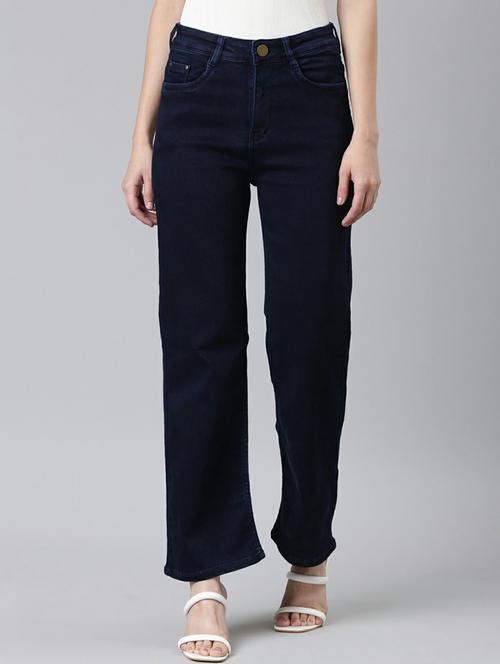 women's plain straight fit jeans - 20249743 -  Standard Image - 0