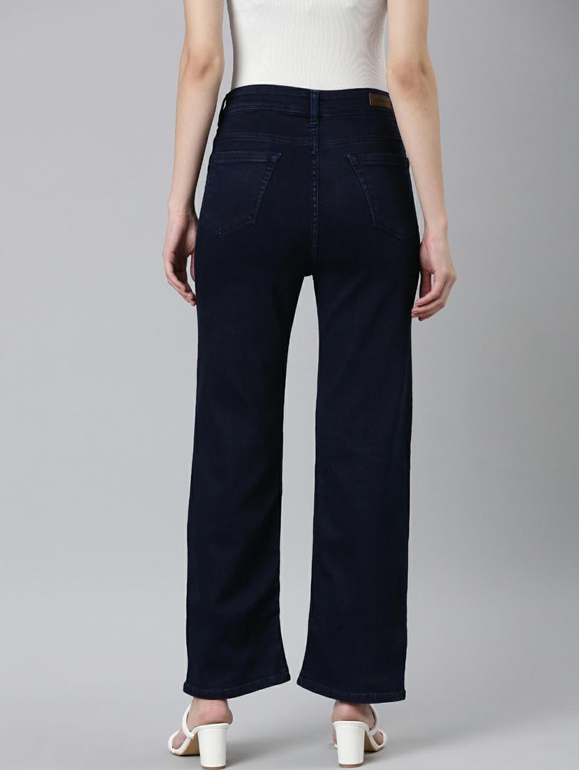 women's plain straight fit jeans - 20249743 - Standard Image - 2