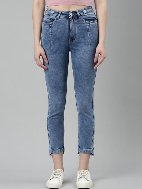 women's plain slim fit jeans - 20249755 -  Standard Image - 0
