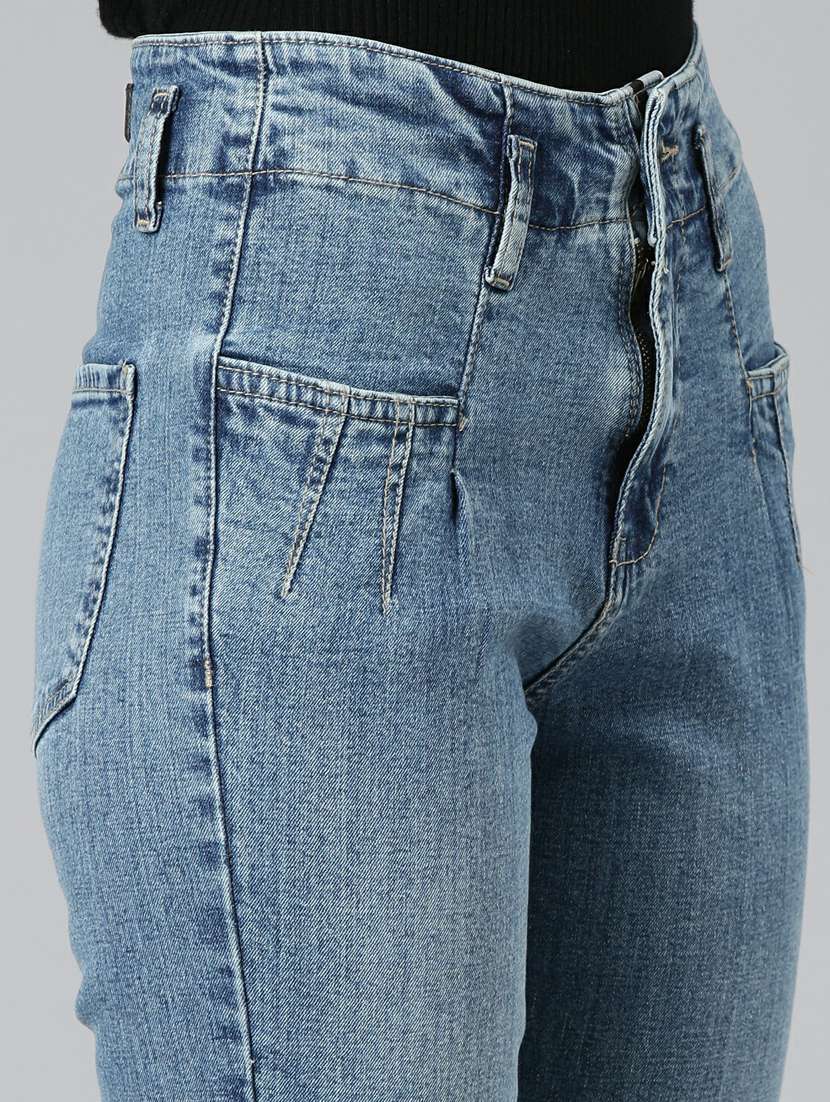 women's plain slim fit jeans - 20249767 - Standard Image - 7