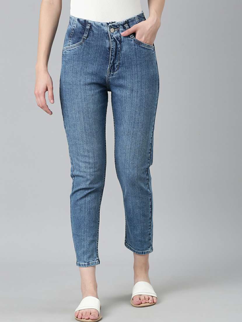women's plain slim fit jeans