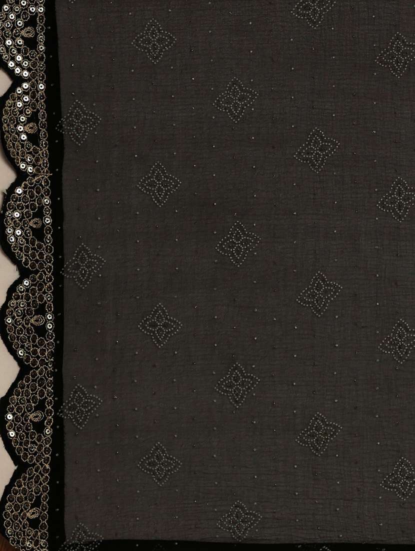 women black printed kurta skirt set with dupatta - 20251234 -  Standard Image - 7