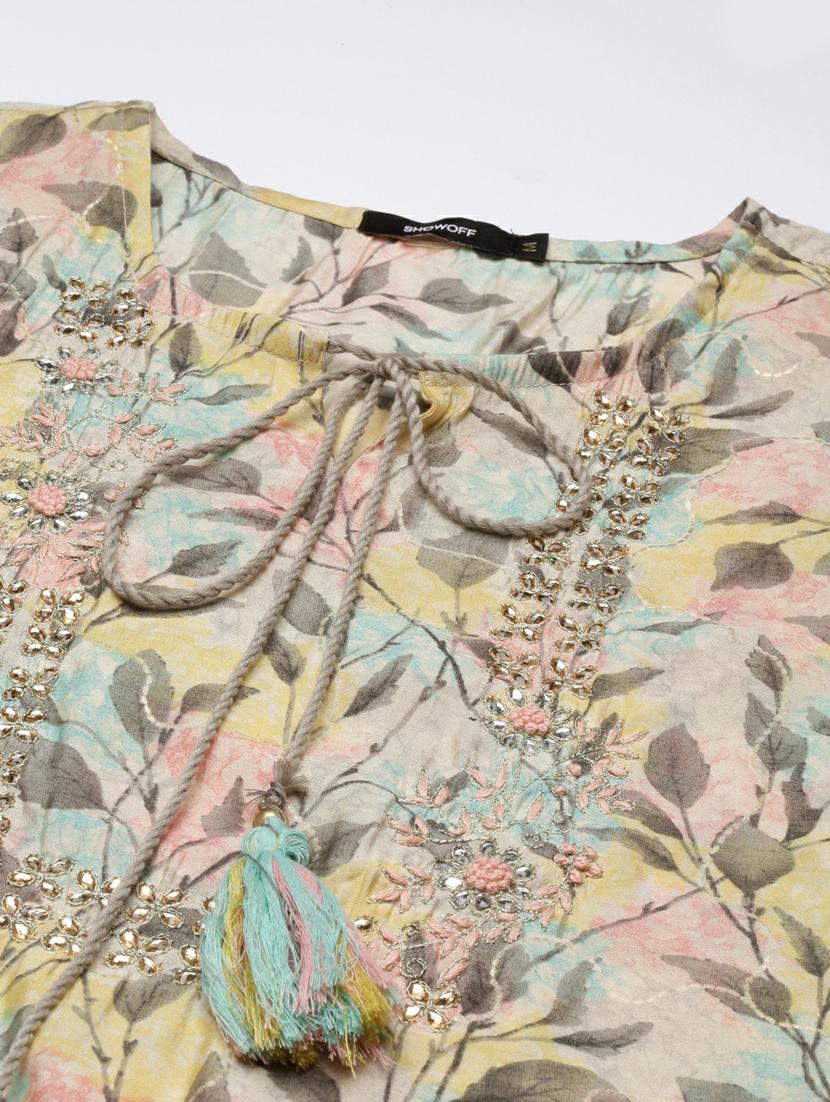 women printed kurta sharara set with dupatta - 20251270 - Standard Image - 7