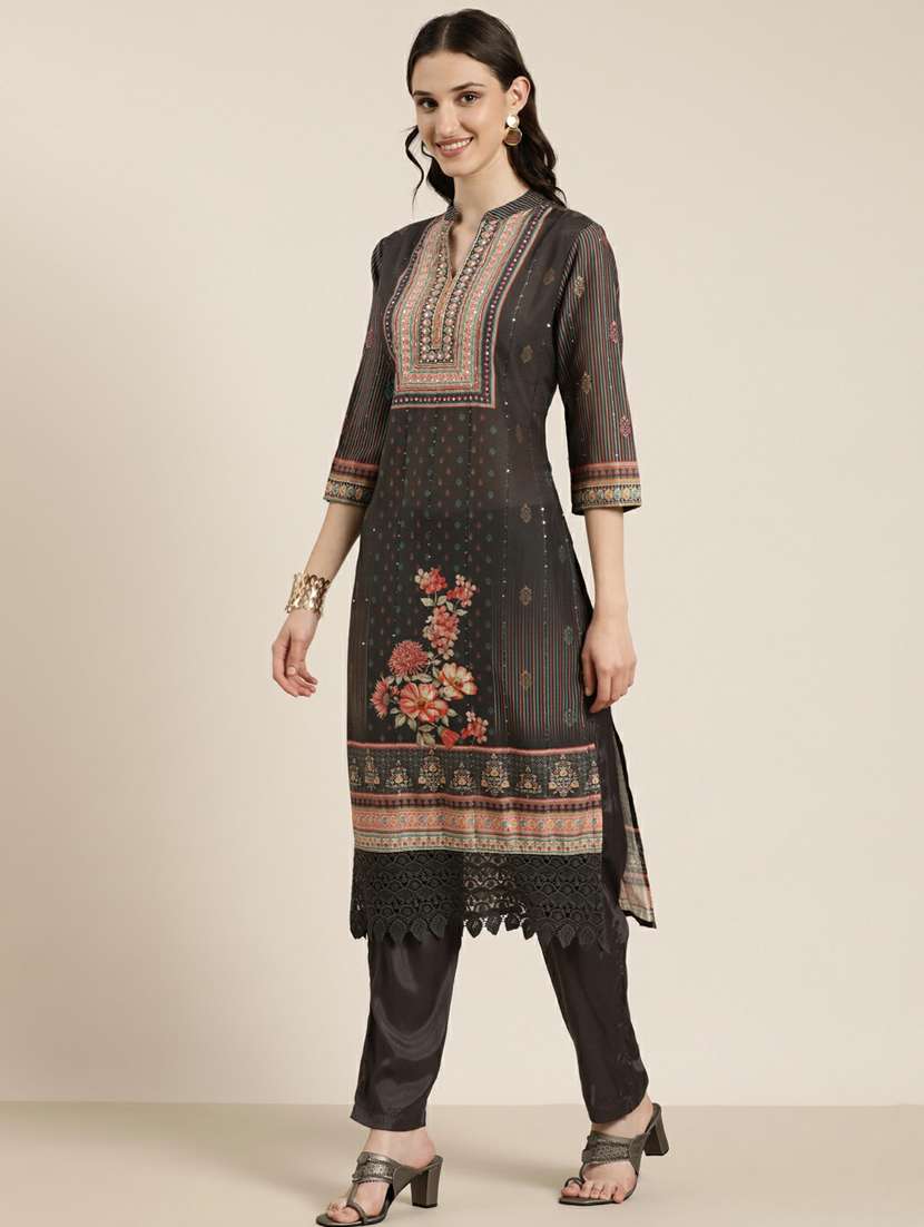 women printed kurta pant set with dupatta - 20251320 -  Standard Image - 2
