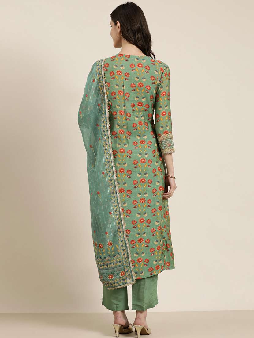 women floral kurta pant set with dupatta - 20251324 -  Standard Image - 2