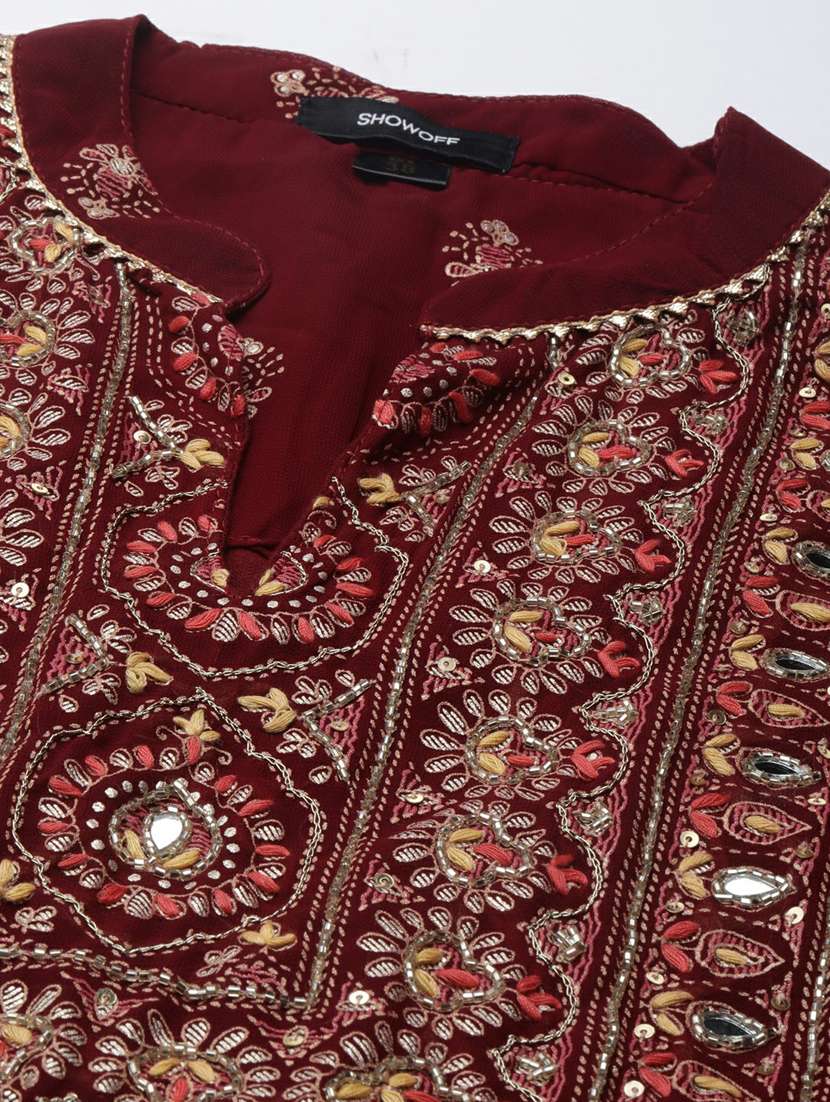 women embroidered kurta sharara set with dupatta - 20251346 - Standard Image - 7