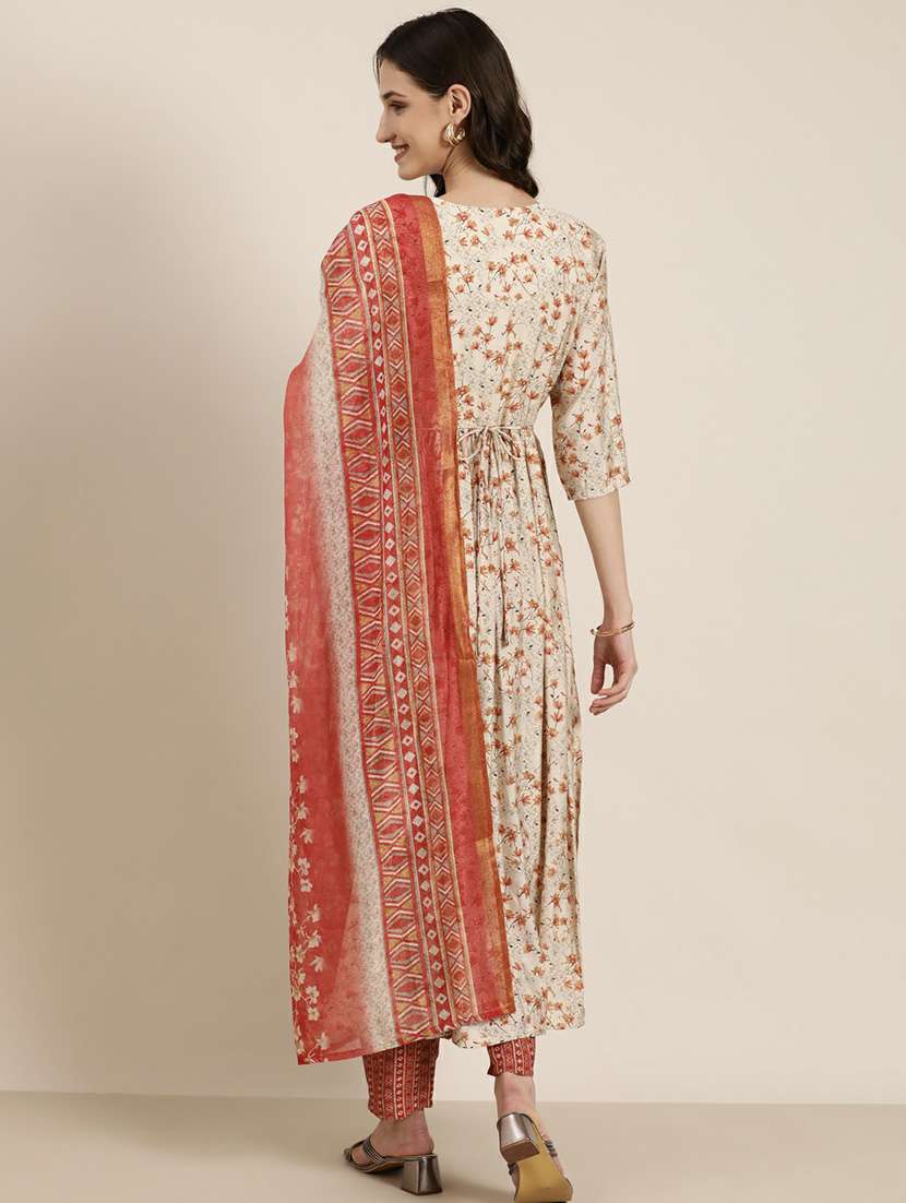 women floral kurta pant set with dupatta - 20251417 -  Standard Image - 2