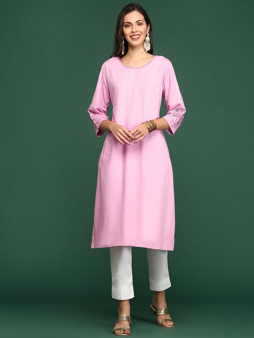 women's straight kurta - 20252294 - Standard Image - 0