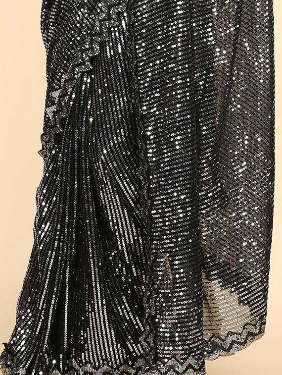 women's embellished saree with blouse - 20253819 - Standard Image - 2