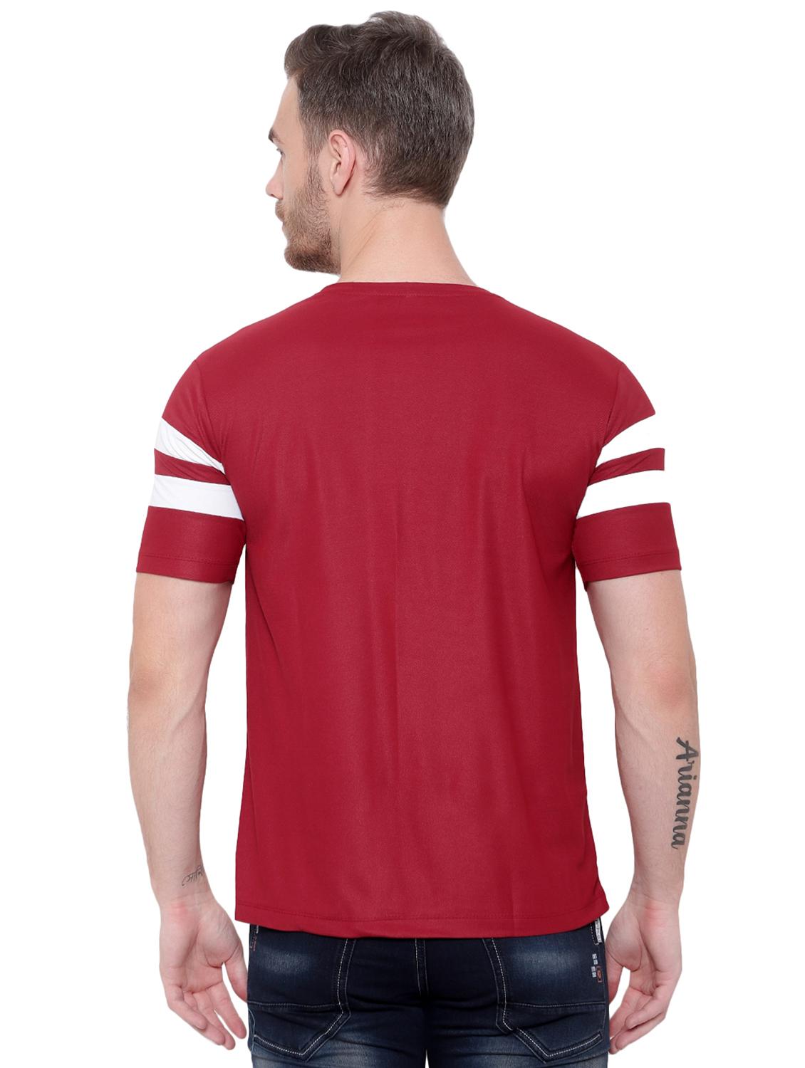 red stripes crew neck regular t-shirt - 20254983 - Standard Image - 2