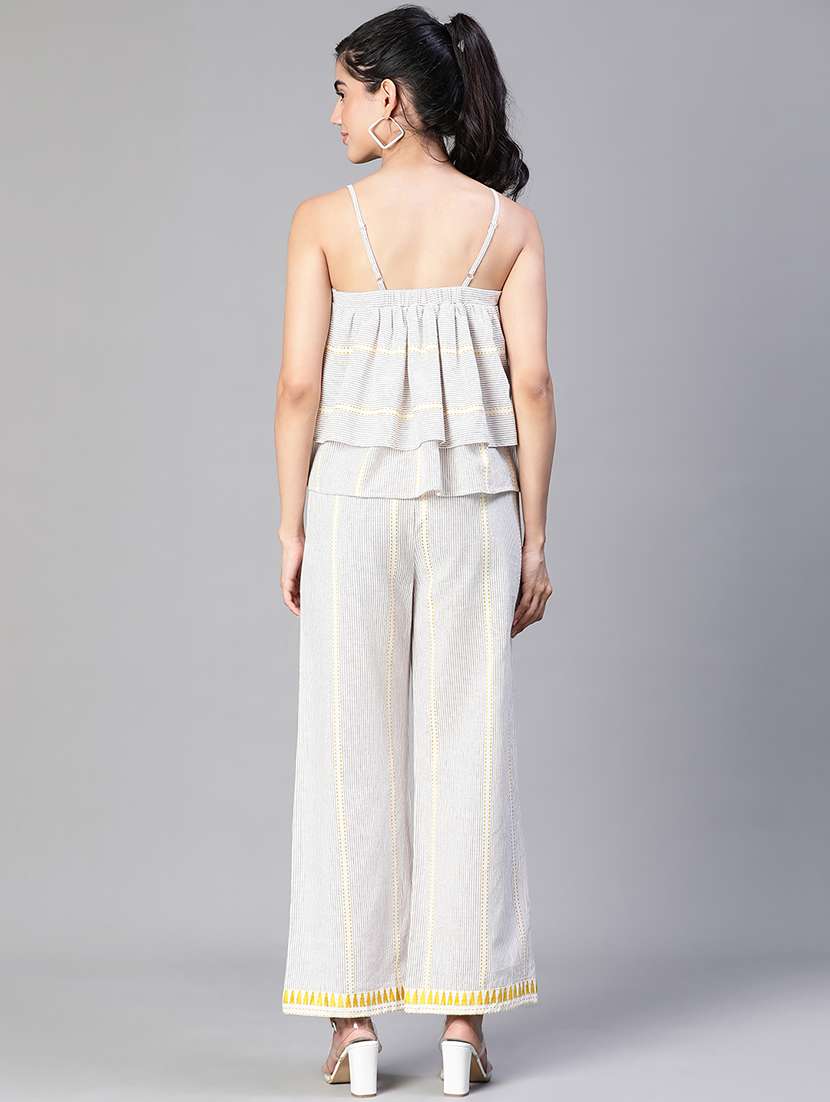  white top and trouser co-ords set - 20254994 -  Standard Image - 2