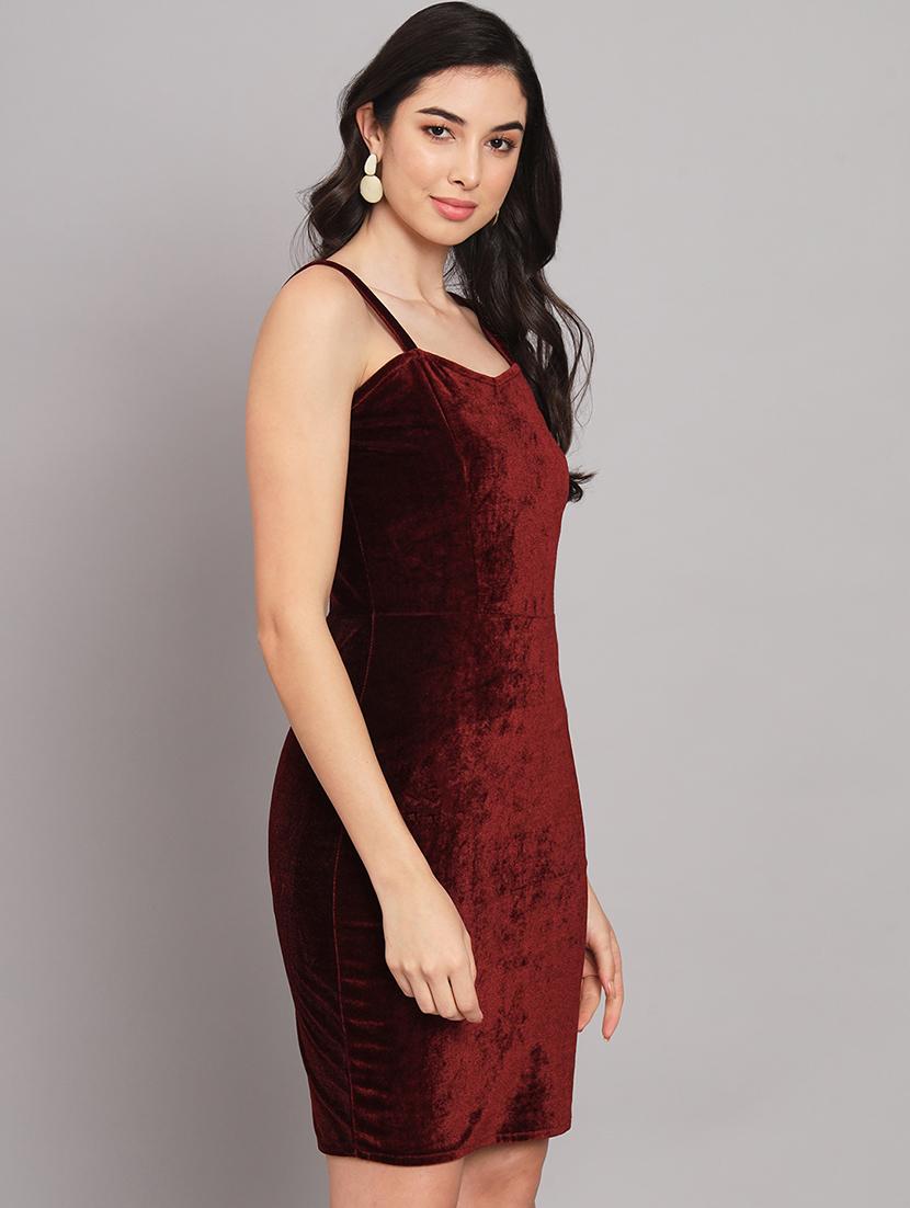 women's bodycon solid dress - 20255130 - Standard Image - 2
