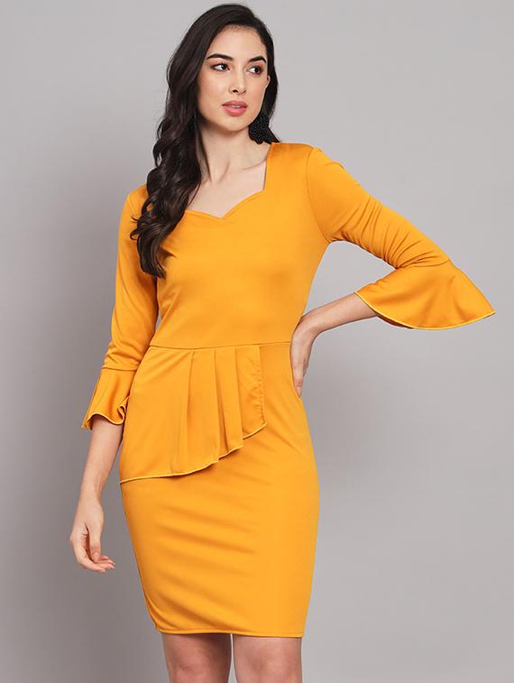 women's bodycon solid dress - 20255142 -  Zoom Image - 0