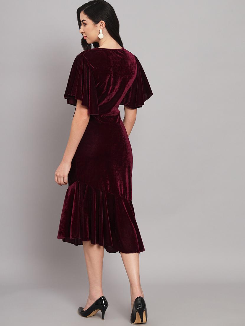 women's tiered dress solid dress - 20255145 - Standard Image - 2