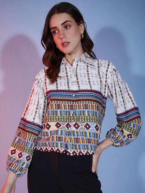 white cotton regular shirt - 20255775 - Standard Image - 0