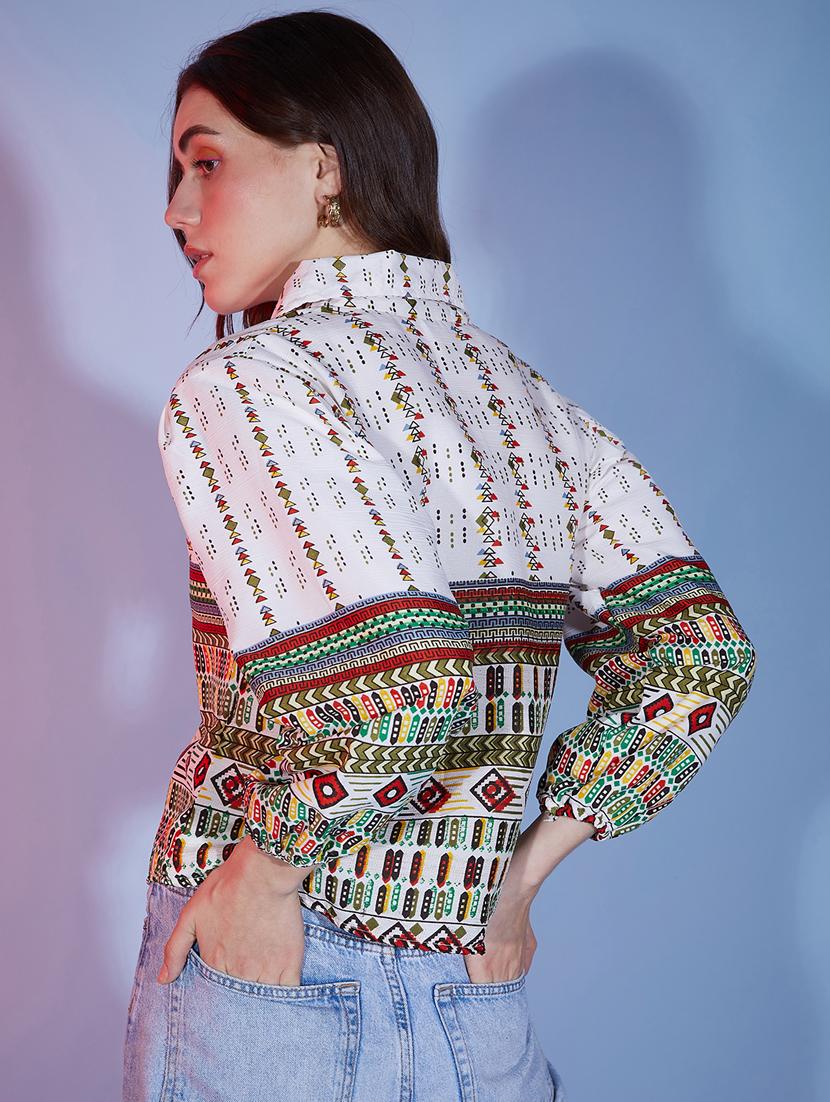 white cotton regular shirt - 20255780 - Standard Image - 2