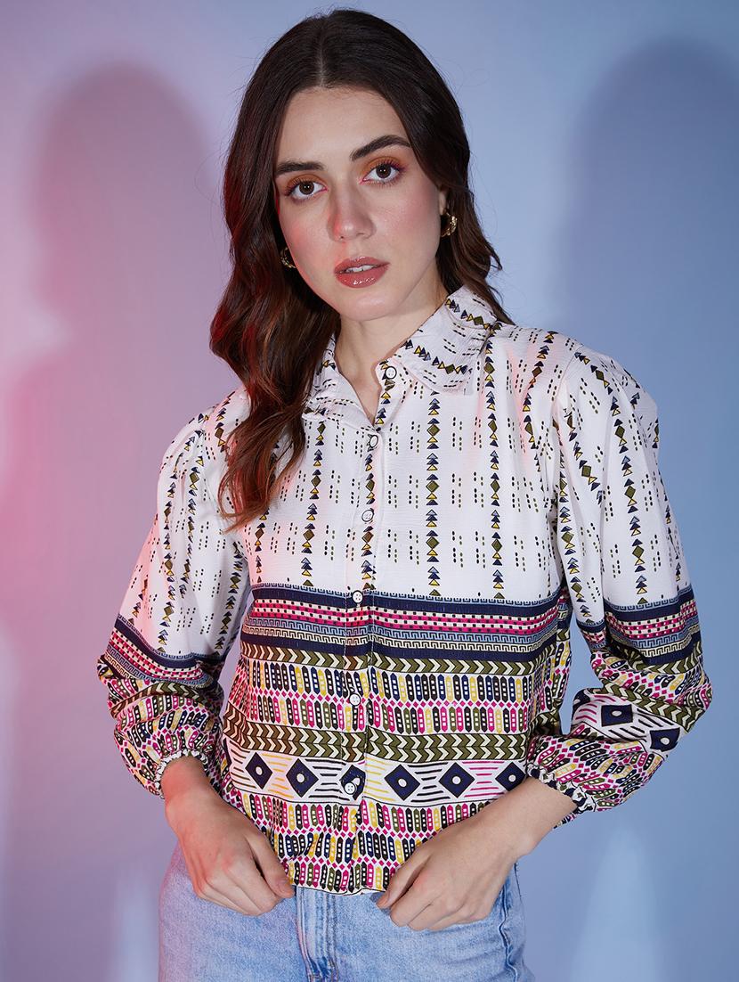 multi colored cotton regular shirt - 20255782 - Zoom Image - 0