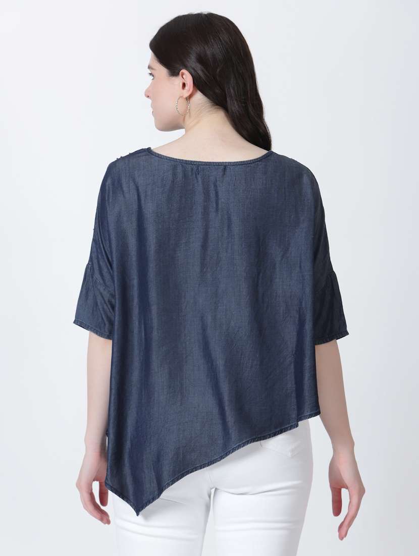 grey embroidered poncho - 20256346 - Standard Image - 2
