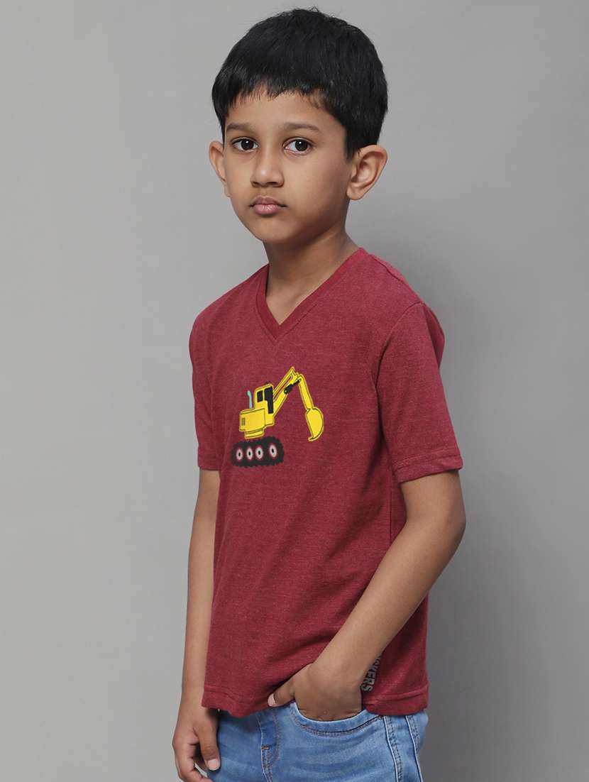 boys v-neck graphic printed t-shirt - 20257451 -  Standard Image - 2