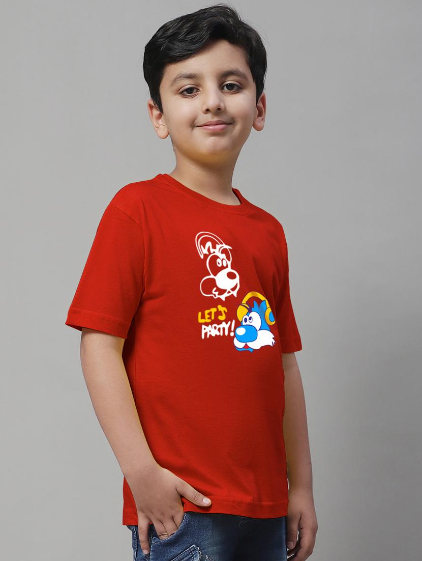 boys round neck graphic printed t-shirt - 20257680 - Standard Image - 2