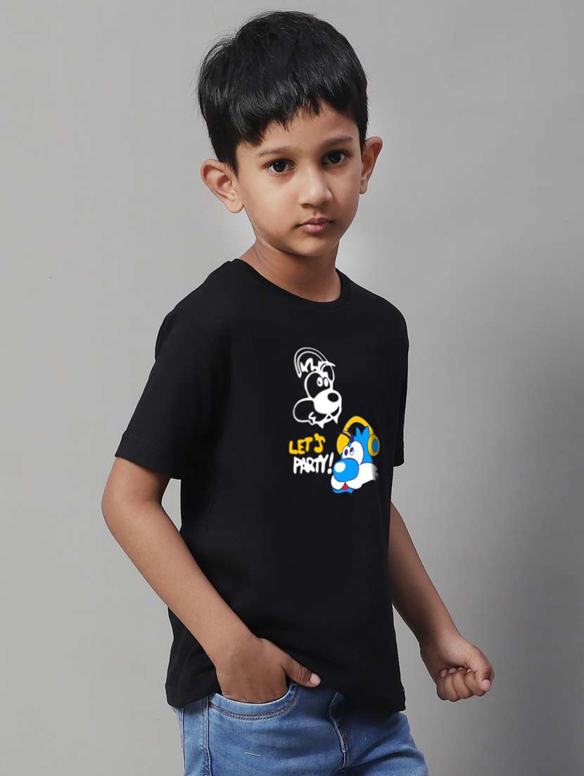 boys round neck graphic printed t-shirt - 20257789 -  Standard Image - 2