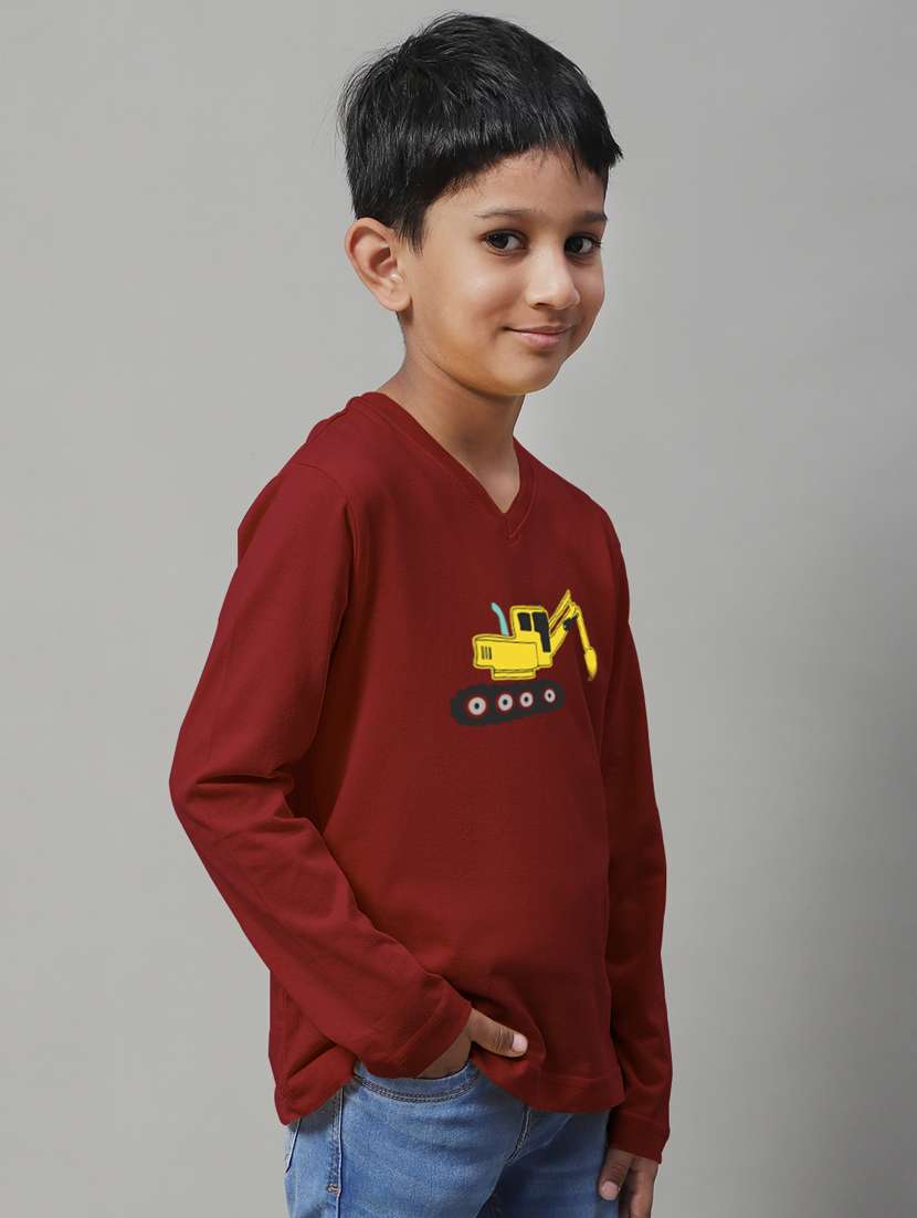 boys v-neck graphic printed t-shirt - 20258099 -  Standard Image - 2