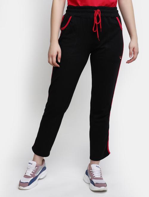 black cotton yoga pants - 20258474 - Standard Image - 0