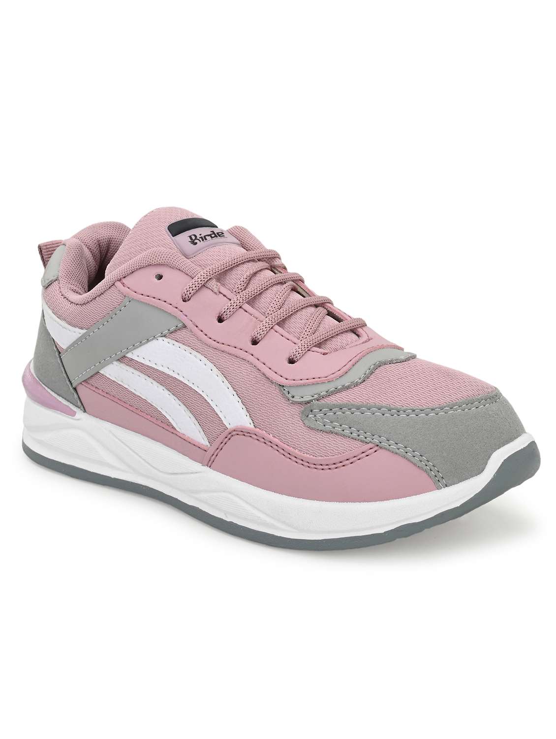 women pink lace-up color block casual shoe - 20258581 -  Standard Image - 2
