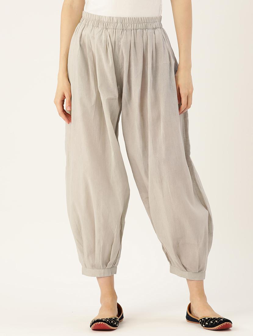 grey cotton salwar salwars - 20259356 -  Zoom Image - 0