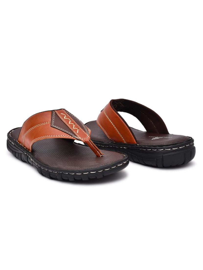 men tan slip on slipper - 20261290 - Standard Image - 2