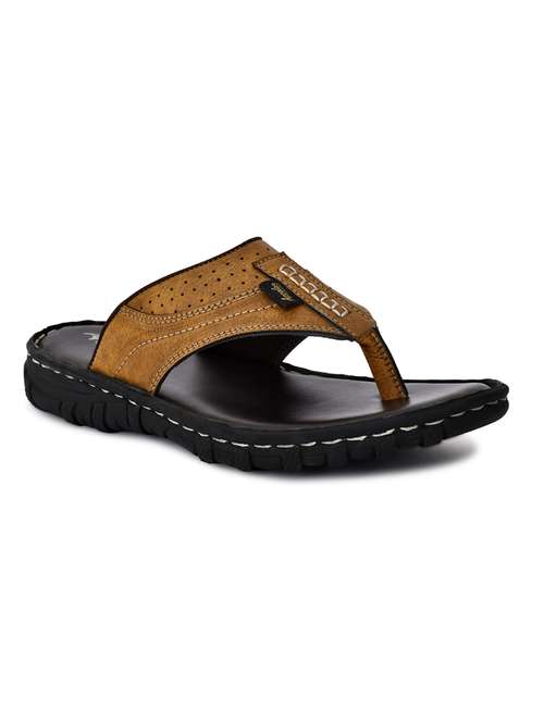 men tan slip on slipper - 20261313 - Standard Image - 0
