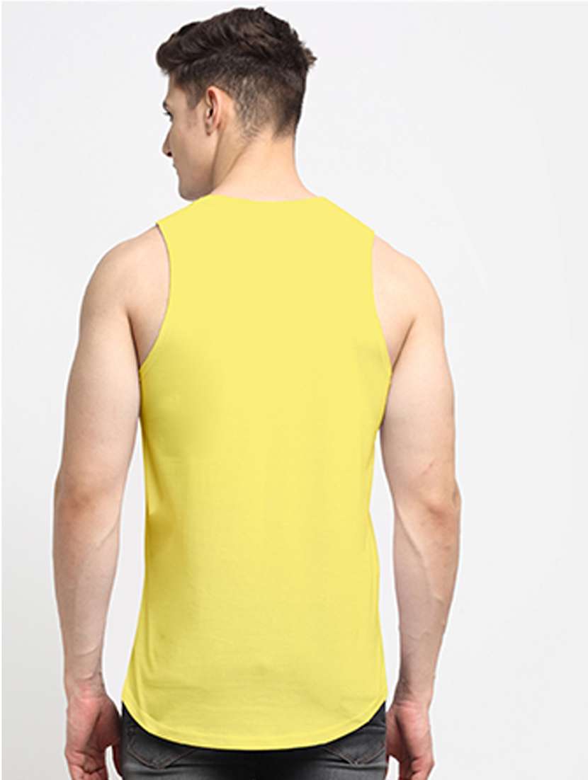 yellow cotton vest - 20261935 -  Standard Image - 2