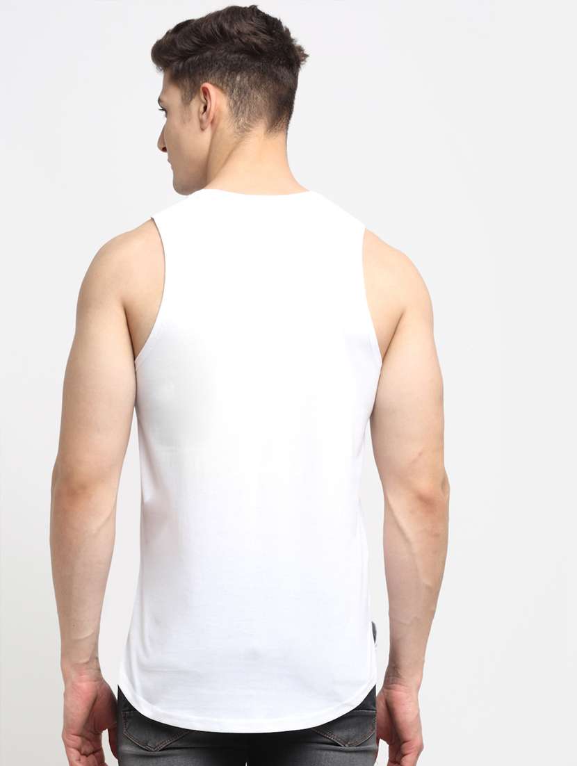 white cotton vest - 20261941 -  Standard Image - 2