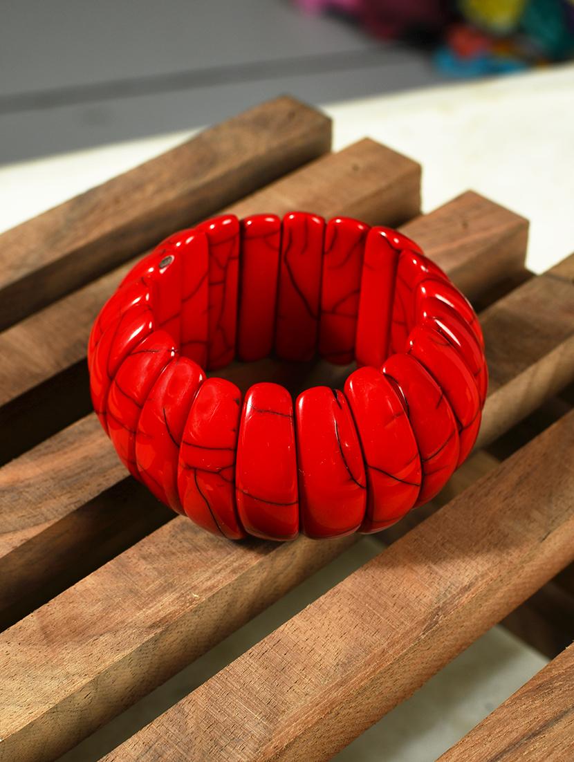 red plastic bangle bracelets - 20262132 -  Zoom Image - 0