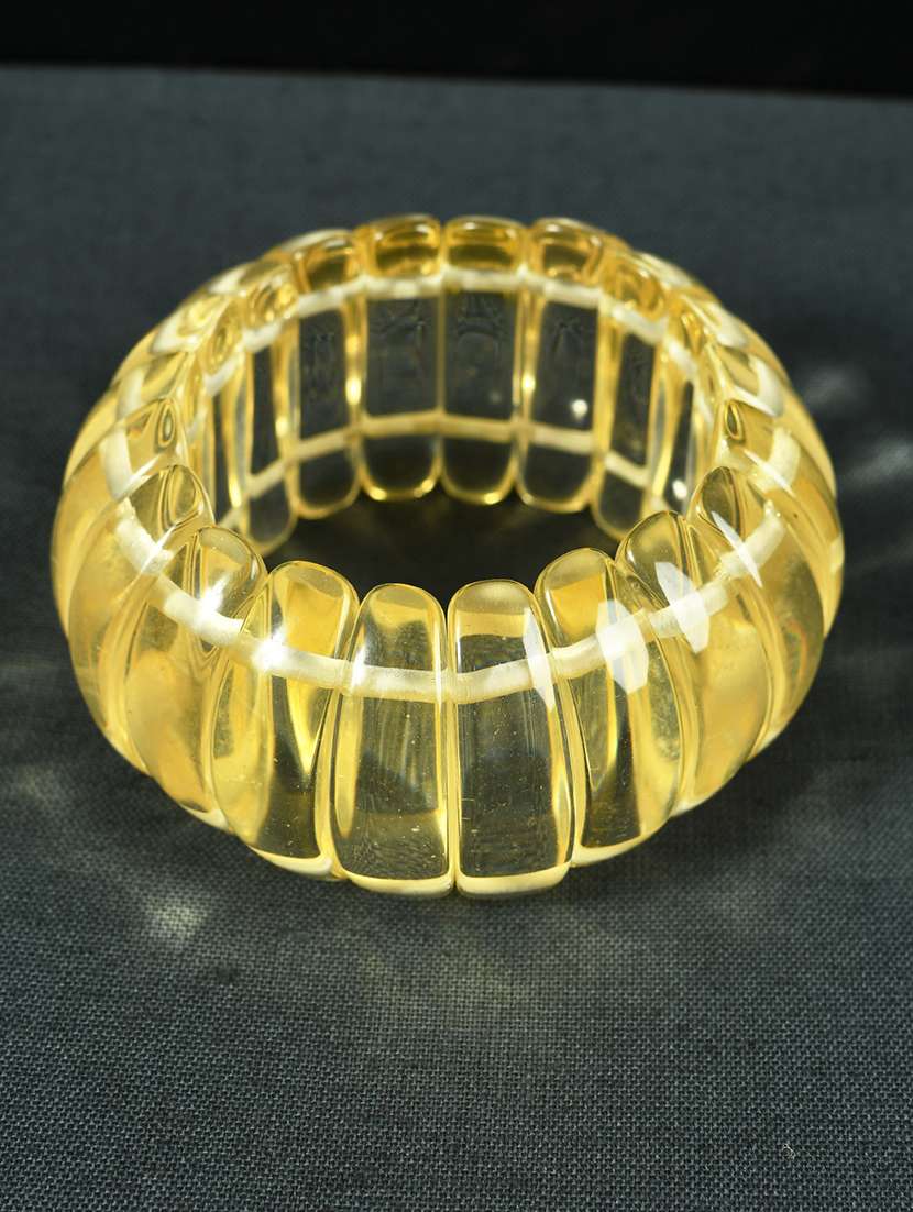 yellow plastic bangle bracelets