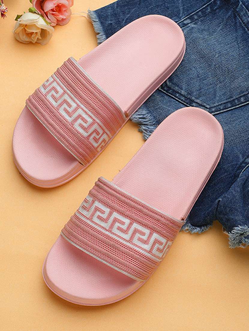 kapyansh geometric flip flop for women
