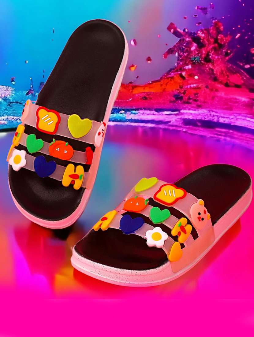 kapyansh transparent quirky slides for women