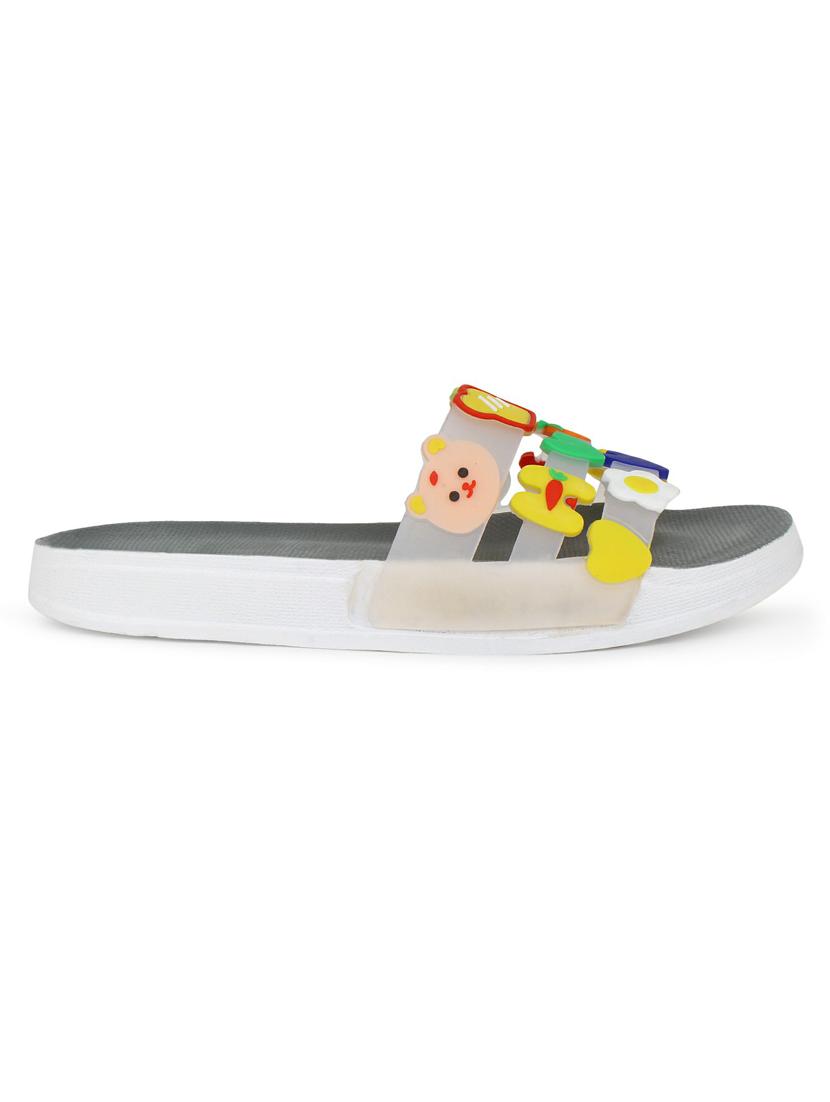 kapyansh transparent quirky slides for women - 20263683 - Standard Image - 2