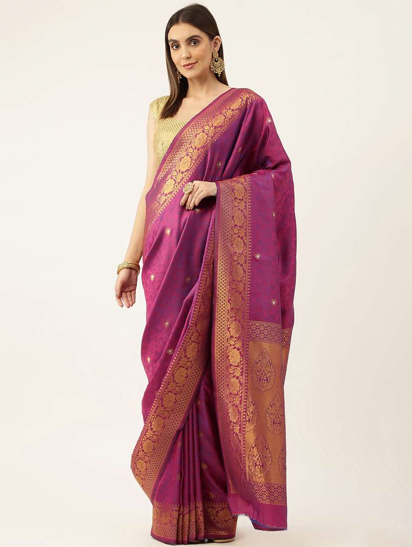women's banarasi saree with blouse - 20264738 - Zoom Image - 0