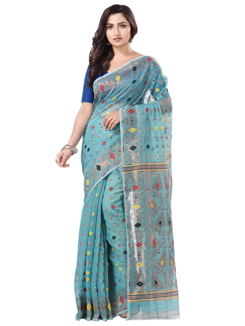 women's self design grey colored saree with blouse