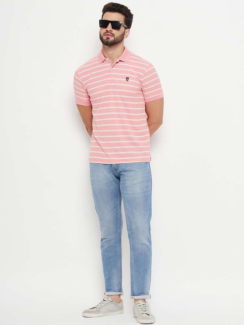 pink polyester polo t-shirt - 20266426 -  Standard Image - 2