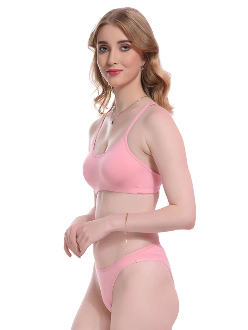 solid bras and panty set - 20267263 -  Standard Image - 2