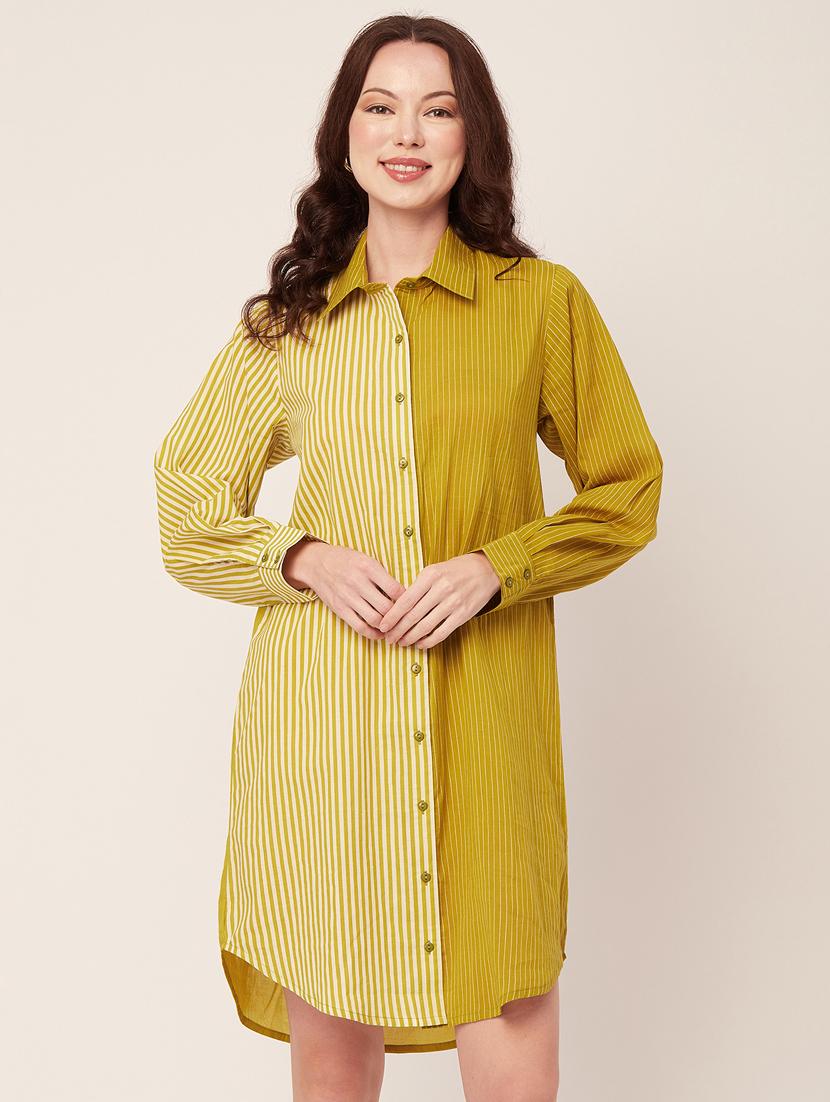women's shirt striped dress - 20267504 - Zoom Image - 0