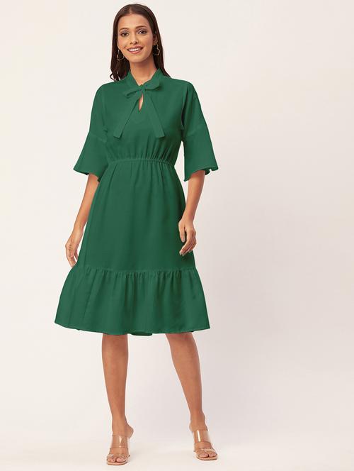 women's tiered dress solid dress - 20267514 - Standard Image - 0
