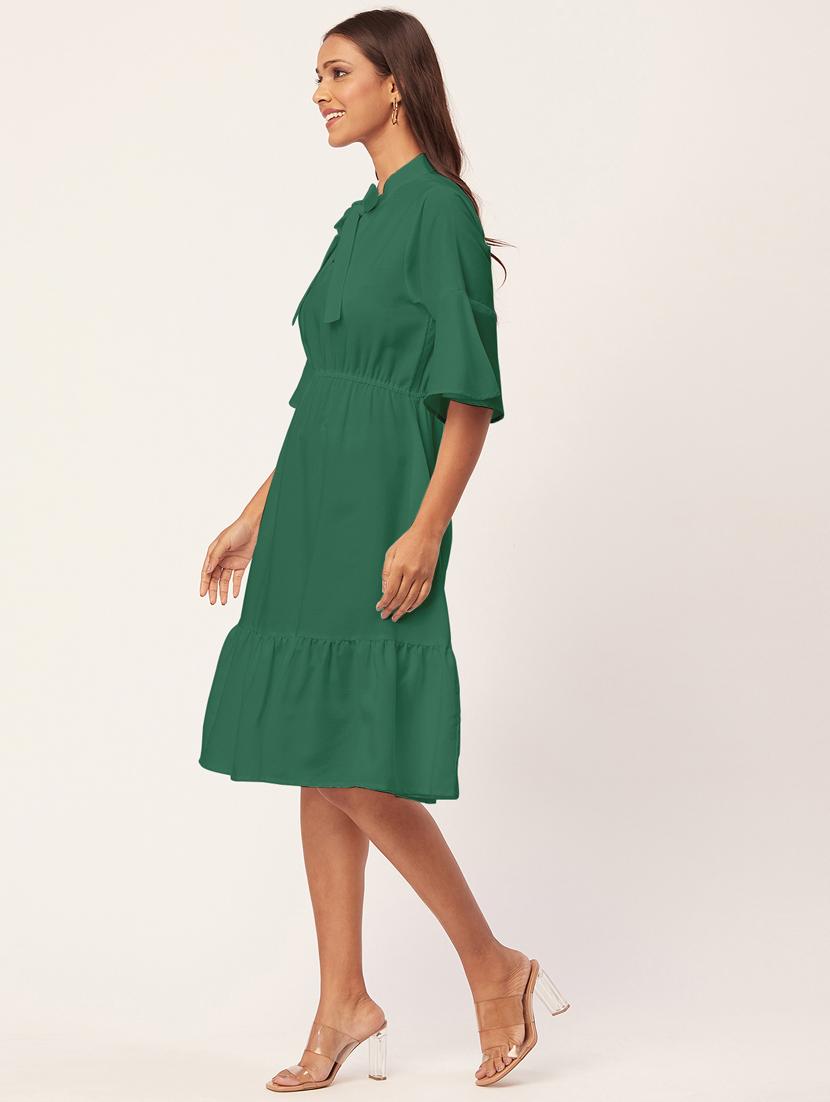 women's tiered dress solid dress - 20267514 - Standard Image - 2