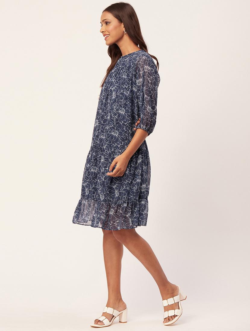 women's tiered dress floral dress - 20267518 - Standard Image - 2