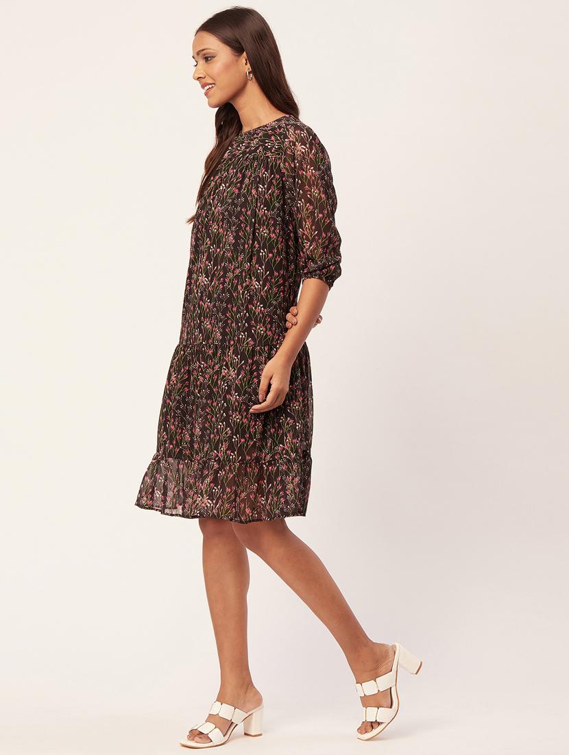 women's tiered dress floral dress - 20267520 - Standard Image - 2