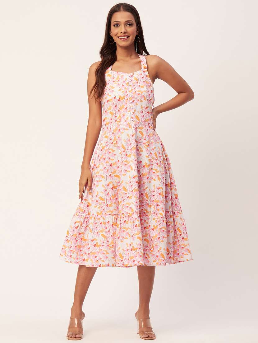 women's fit & flare floral dress