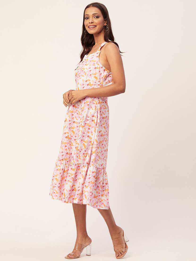 women's fit & flare floral dress - 20267523 -  Standard Image - 2