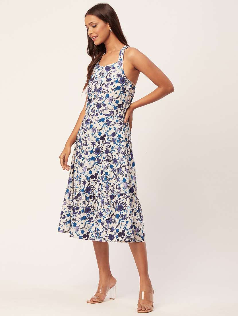 women's fit & flare floral dress - 20267525 -  Standard Image - 2